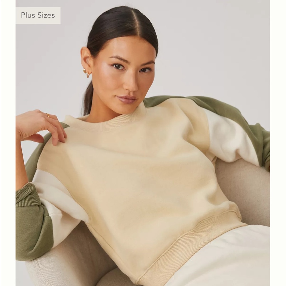 Anthropologie Colorblock Sweatshirt - Soft!